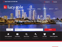 Tablet Screenshot of lucycole.com.au